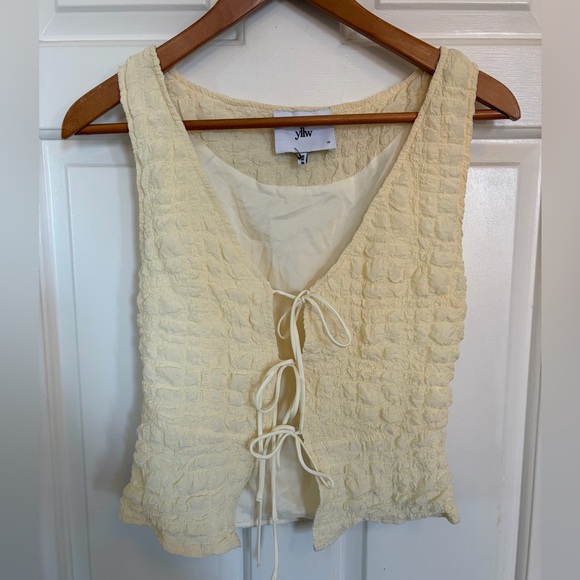 Yllw the Label Tatum Bubble Tie Front Vest XS - Picture 14 of 14